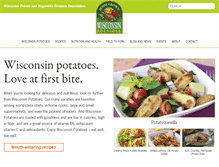 Tablet Screenshot of eatwisconsinpotatoes.com